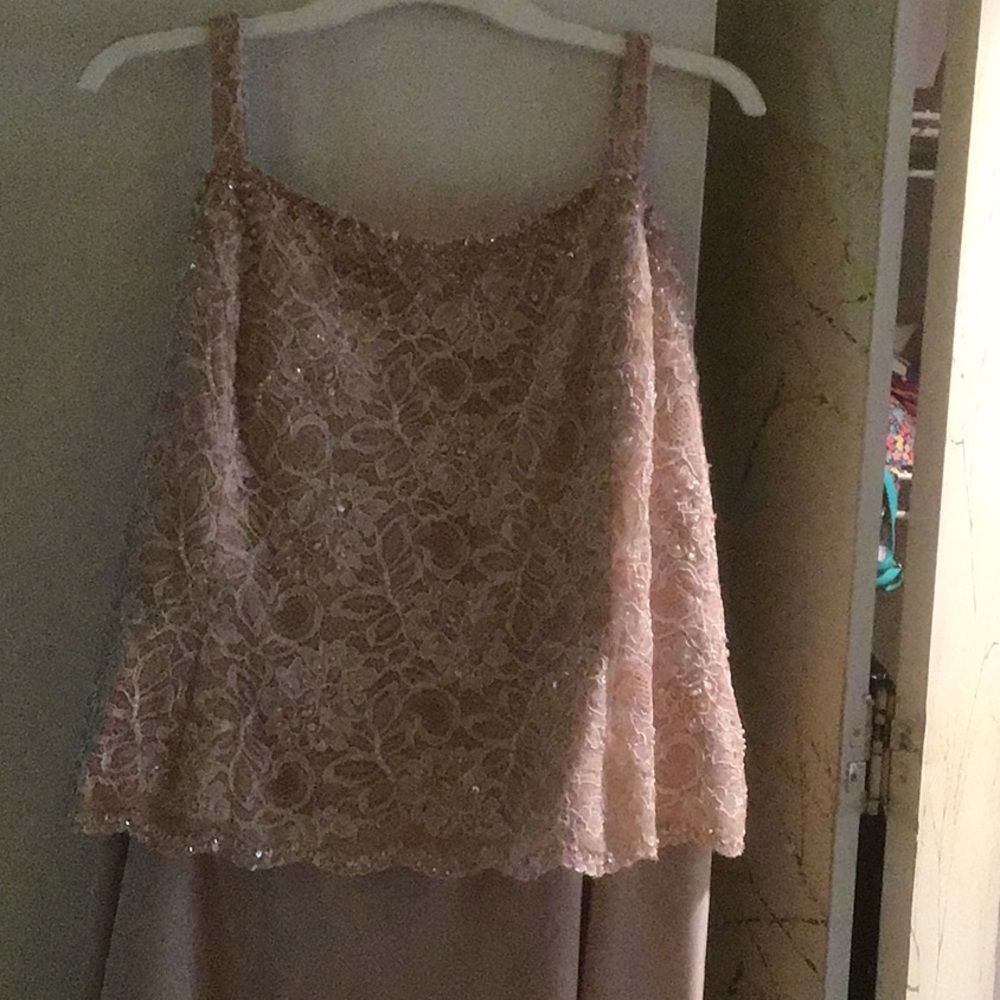 Champagne cream special occasion dress